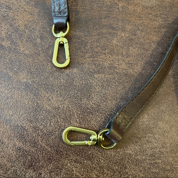 Tory Burch one of a kind brown and white top handle bag - Picture 10 of 16